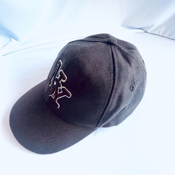 NWOT New York NY Baseball Solid Brown Cap Adjustable Hat - Men, Women - Picture 2 of 6